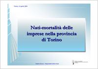 Nati-mortalità delle imprese torinesi, 2003. Nati-mortalità delle imprese nella provincia di Torino