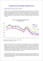 Nati-mortalità delle imprese torinesi, 2014. Natimortalità delle imprese torinesi nel 2014
