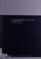 Le produzioni agricole piemontesi : aggiornamento al 1981