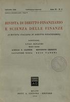 Rivista di diritto finanziario e scienza delle finanze. 1950, Anno 9, N.2, giugno