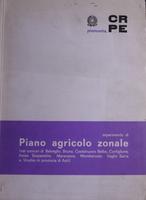 Esperimento di piano agricolo zonale (nei comuni di Belveglio, Bruno, Castelnuovo Belbo, Cortiglione, Incisa Scapaccino, Maranzana, Mombaruzzo, Vaglio Serra e Vinchio in provincia di Asti)