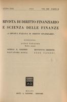 Rivista di diritto finanziario e scienza delle finanze. 1954, Anno 13, vol.13, parte 2