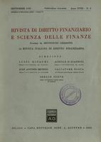 Rivista di diritto finanziario e scienza delle finanze. 1959, Anno 18, n.3, settembre