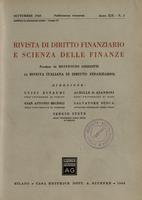 Rivista di diritto finanziario e scienza delle finanze. 1960, Anno 19, n.3, settembre