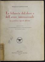 La bilancia del dare e dell'avere internazionale : con particolare riguardo all'Italia