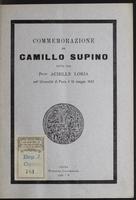 Commemorazione di Camillo Supino