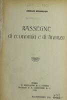 Rassegne di economia e di finanza