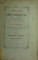 Processi verbali delle adunanze delle sezioni - Congresso delle Camere di commercio ed arti del Regno tenutosi in Torino dal 23 al 29 giugno 1884