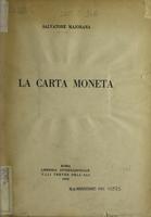 La carta moneta