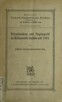 Notenbanken und Papiergeld im Konigreich Italien seit 1861