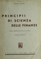 Principii di scienza delle finanze vol 2°