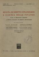 Rivista di diritto finanziario e scienza delle finanze. 1964, Anno 23, n.1, marzo