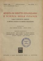 Rivista di diritto finanziario e scienza delle finanze. 1968, Anno 27, n.2, giugno