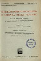 Rivista di diritto finanziario e scienza delle finanze. 1970, Anno 29, n.4, dicembre