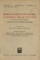 Rivista di diritto finanziario e scienza delle finanze. 1969, Anno 28, n.2, giugno