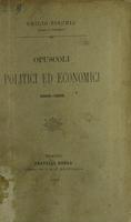 Opuscoli politici ed economici : 1882-1892