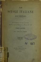 Le scuole italiane all'estero : relazioni della giuria dell'Esposizione generale in Torino del 1898