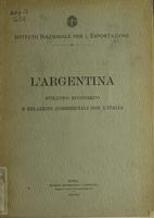 L'Argentina:sviluppo economico e relazioni commerciali con l'Italia