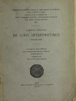 Alberici Gentilis De iuris interpretibus dialogi sex