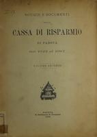 Cassa di risparmio in Padova : Notizie e documenti dal 1822 al 1897 Vol. II