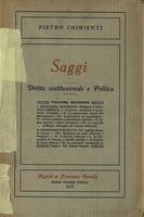 Saggi : diritto costituzionale e politica