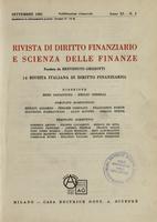 Rivista di diritto finanziario e scienza delle finanze. 1981, Anno 40, n.3, settembre