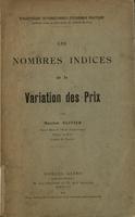 Les nombres indices de la variation des prix