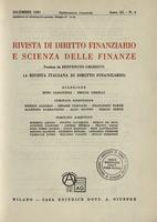 Rivista di diritto finanziario e scienza delle finanze. 1981, Anno 40, n.4, dicembre