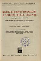 Rivista di diritto finanziario e scienza delle finanze. 1979, Anno 38, n.3, settembre