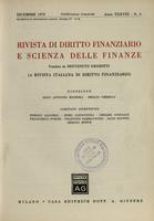 Rivista di diritto finanziario e scienza delle finanze. 1979, Anno 38, n.4, dicembre
