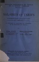 Salaires et tarifs : conventions collectives et grèves : la politique du Ministère de l'armement et du Ministère du travail