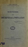 Historie des doctrines de la population