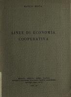 Linee di economia cooperativa