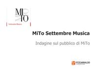 MiTo Settembre Musica. Indagine sul pubblico di MiTo