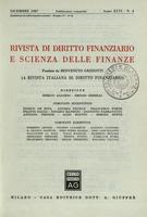 Rivista di diritto finanziario e scienza delle finanze. 1987, Anno 46, dicembre, n.4