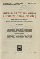 Rivista di diritto finanziario e scienza delle finanze. 1986, Anno 45, settembre, n.3