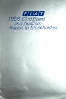 FIAT 1968 - 63rd year - Ordinary general meeting of stockholders. April 29th 1969