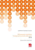 Contributo di Ricerca 276/2018. Manutenzione ospedaliera. Strategie per il controllo dela spesa 2018