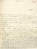 Lettera di Felice Fontana a Leopoldo Marcantonio Caldani, gennaio 1763