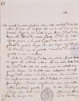 Lettera di Felice Fontana a Leopoldo Marcantonio Caldani, 27 marzo 1765