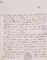Lettera di Felice Fontana a Leopoldo Marcantonio Caldani, 27 marzo 1765