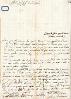Lettera di Felice Fontana a Francesco de Brunati, 1 aprile 1768
