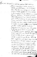 Parte di lettera francese di Felice Fontana a Jacques Gibelin