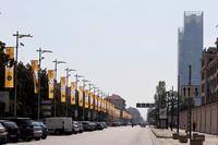 La città vestita dei colori di MITO - Lingotto, via Nizza