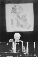 Il pianista Aldo Ciccolini nell'Aula Magna della Caserma Cernaia