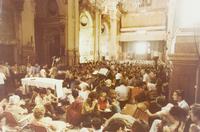 Pubblico nella chiesa del Carmine per il concerto per organo e tromba di André Bernard e Jean Louis Gil