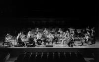 Il violoncellista Mstislav Rostropovic ed I Virtuosi di Praga durante le prove all'Auditorium Giovanni Agnelli