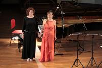 Il soprano Alda Caiello insieme alla pianista Maria Grazia Bellocchio al Conservatorio Giuseppe Verdi