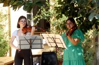 Conferenza stampa di presentazione MITO per la città: l duo di violini Basak Baraz e Irene Dosio
