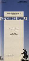 Libretto di sala - 1990 - Orchestra da Camera di Santa Cecilia